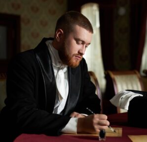 Gentleman Writing Letter