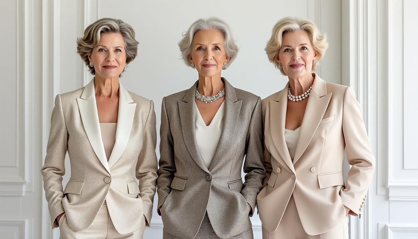 découvrez nos élégants tailleurs pantalons de mariage spécialement conçus pour les femmes de 60 ans et plus. alliant confort et sophistication, ces ensembles raffinés vous permettront de briller lors de vos événements spéciaux, tout en mettant votre style en avant.
