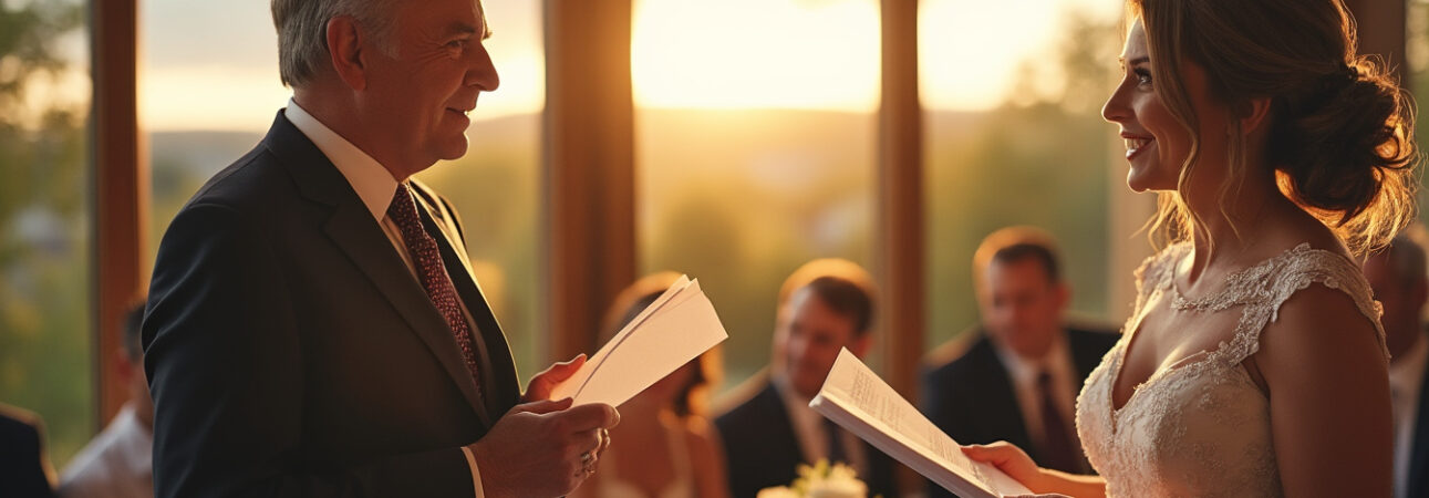 découvrez comment rédiger un discours de mariage inoubliable pour votre père et votre belle-mère, en alliant émotions sincères et touches d’humour pour un moment unique et touchant.
