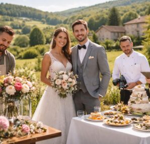 découvrez nos experts locaux du mariage dans l'ain, spécialisés pour faire de votre jour spécial un moment inoubliable.