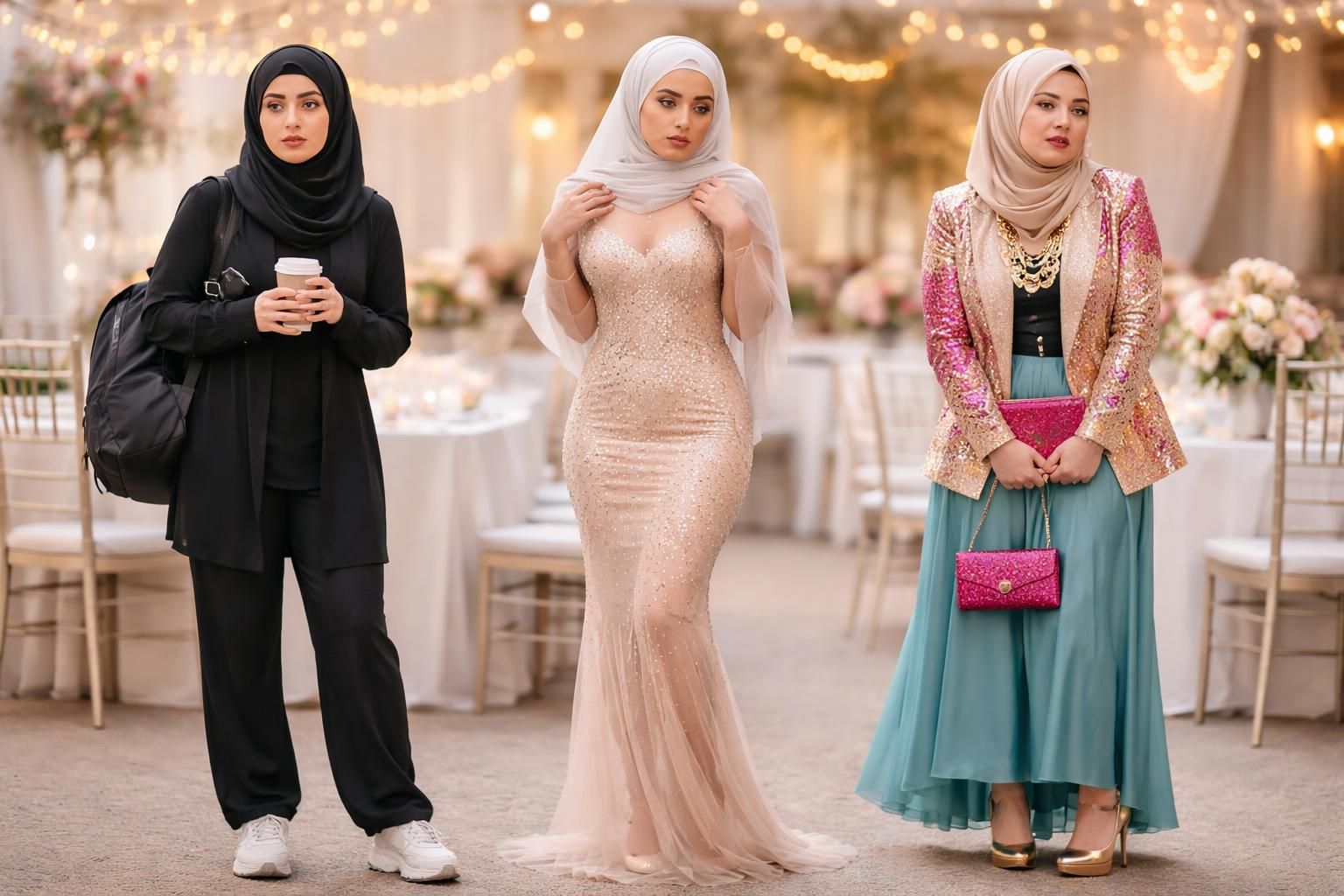 découvrez les erreurs courantes à éviter lors du choix de votre tenue pour femme voilée afin d'être élégante et respectueuse pour un mariage.