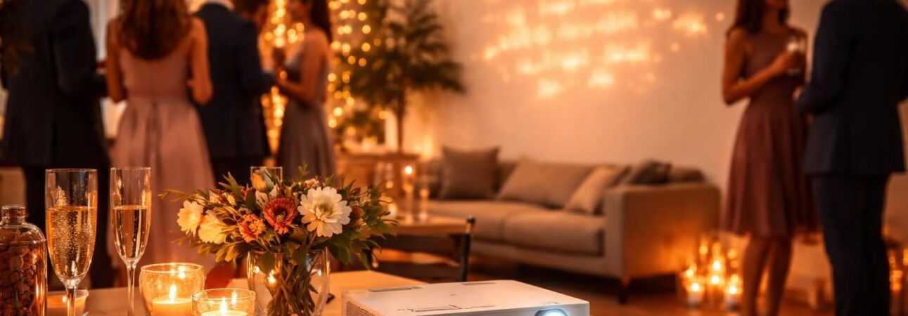 diffusez en direct les messages des invités lors de votre réception grâce au mini vidéoprojecteur acer, pour une ambiance conviviale et interactive.