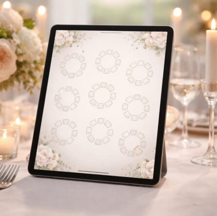 découvrez notre plan de table de mariage élégant et entièrement modifiable, spécialement conçu pour ipad air. organisez vos invités avec style et simplicité grâce à notre outil intuitif.