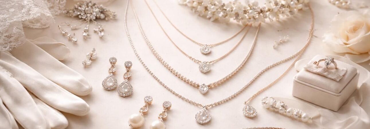 découvrez notre sélection élégante de bijoux et accessoires pour sublimer votre tenue de mariage. parfaits pour les mariées, demoiselles d'honneur et invités.