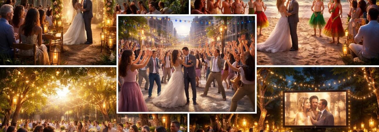 découvrez 5 thèmes originaux pour organiser une surprise inoubliable lors d'un mariage et rendre ce jour encore plus spécial.