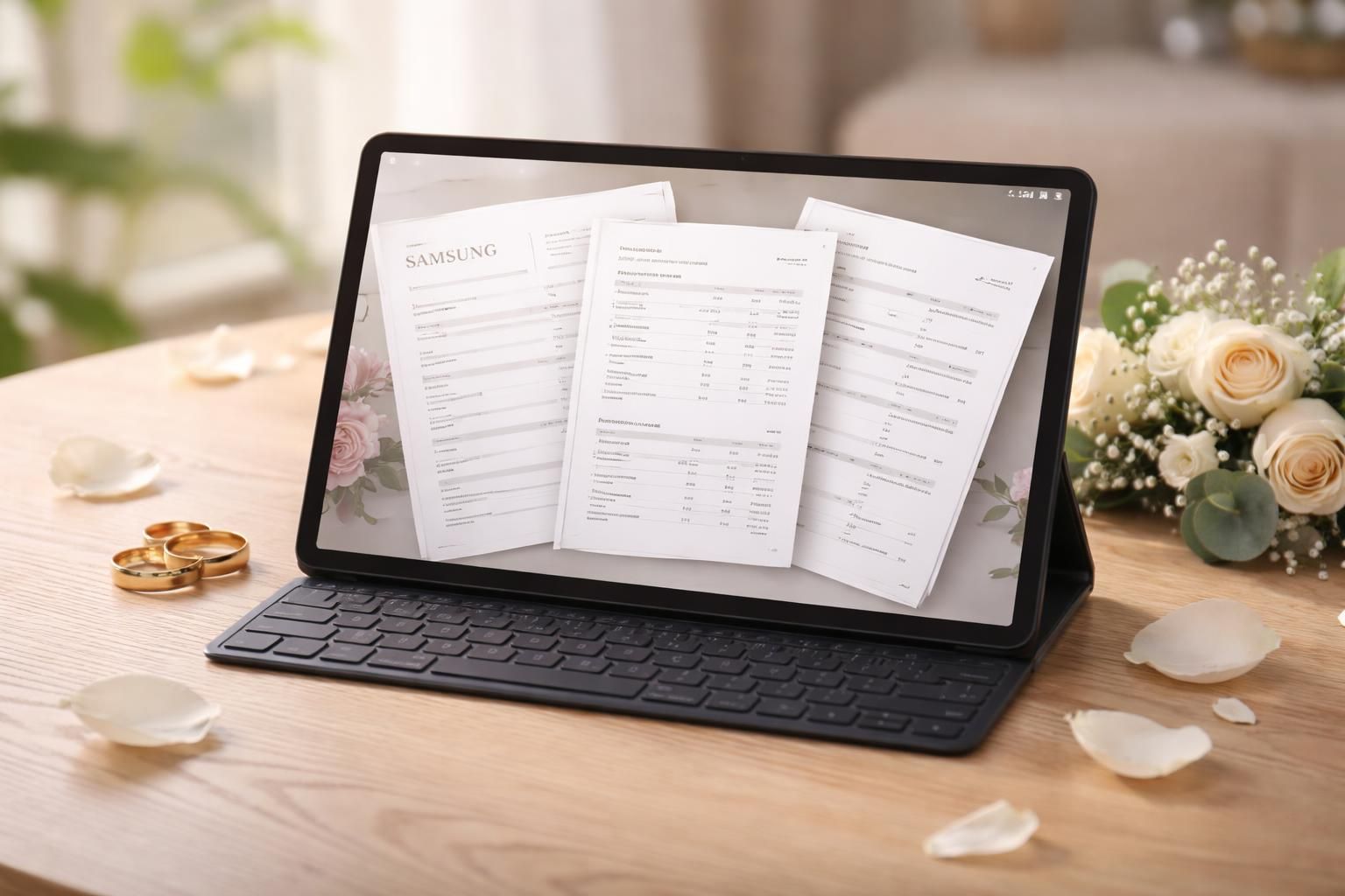 découvrez comment stocker facilement vos contrats et devis de mariage directement sur une tablette samsung galaxy, pour une organisation pratique et sécurisée de votre grand jour.