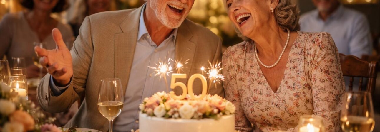 découvrez un discours humoristique et touchant pour célébrer 50 ans d'amour, alliant légèreté et émotions pour un anniversaire mémorable.