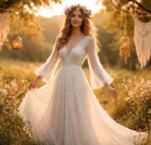 découvrez des idées inspirantes pour un mariage bohème avec une robe longue, alliant élégance romantique et esprit naturel pour un jour inoubliable.