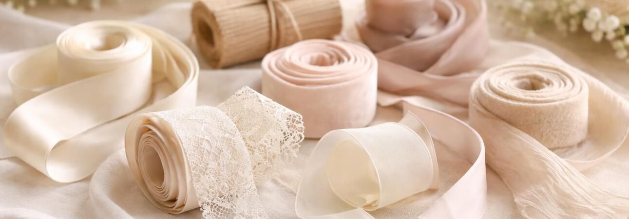 découvrez les différentes textures de rubans pour sublimer votre décoration de mariage et apporter une touche d'élégance unique à votre journée spéciale.