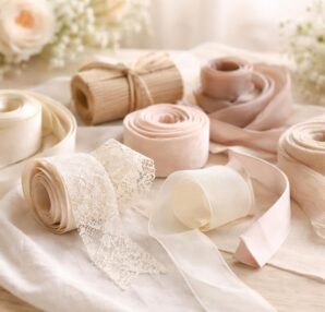 découvrez les différentes textures de rubans pour sublimer votre décoration de mariage et apporter une touche d'élégance unique à votre journée spéciale.
