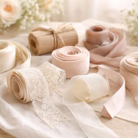 découvrez les différentes textures de rubans pour sublimer votre décoration de mariage et apporter une touche d'élégance unique à votre journée spéciale.