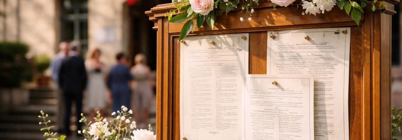 découvrez tout ce qu'il faut savoir sur la publication des bans de mariage pour éviter les erreurs et respecter les formalités légales avant votre union.