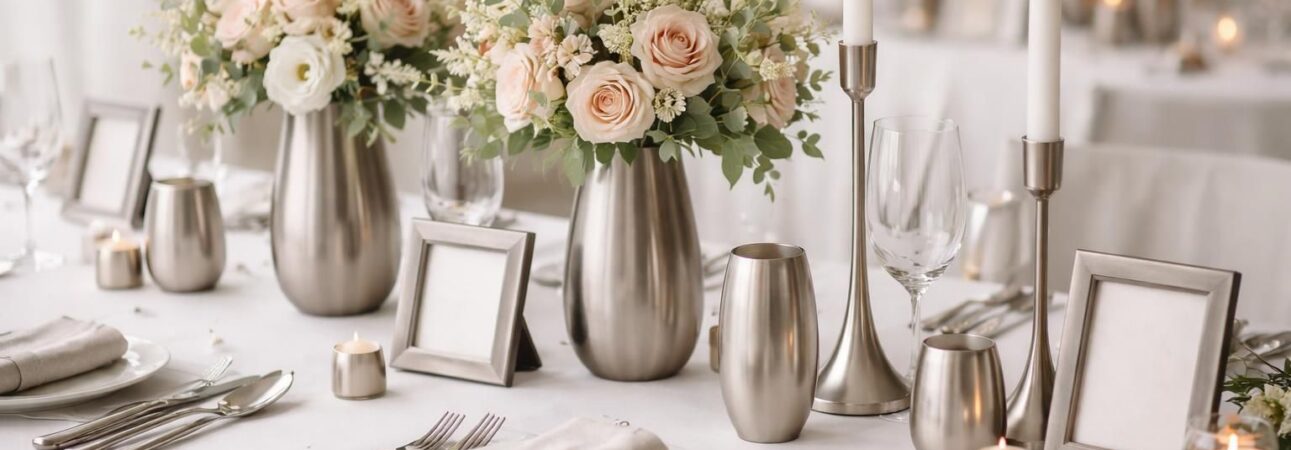 découvrez les tendances d'objets en étain pour un mariage moderne, alliant élégance et originalité pour une décoration unique et intemporelle.