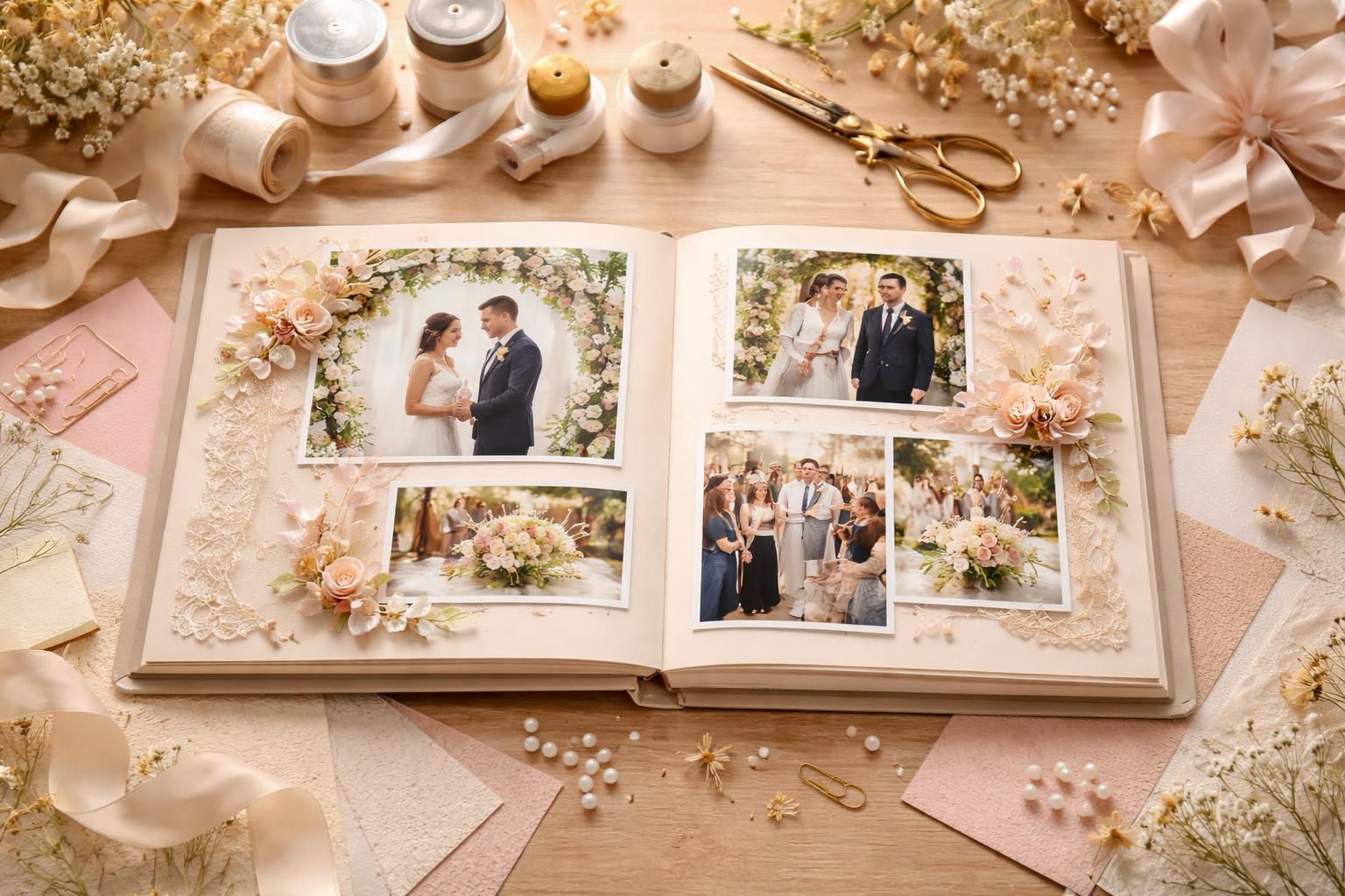 découvrez des idées créatives de pages de scrapbooking pour sublimer vos souvenirs de mariage et créer un album unique et plein d'émotion.
