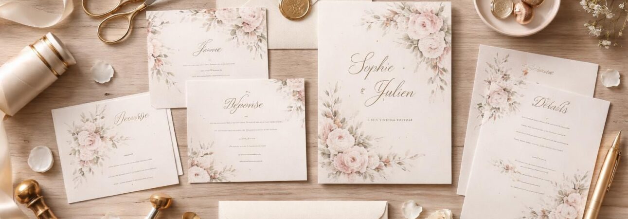 découvrez nos astuces pour créer un kit de faire-part de mariage à faire soi-même et obtenir un résultat impeccable, personnalisé et élégant.