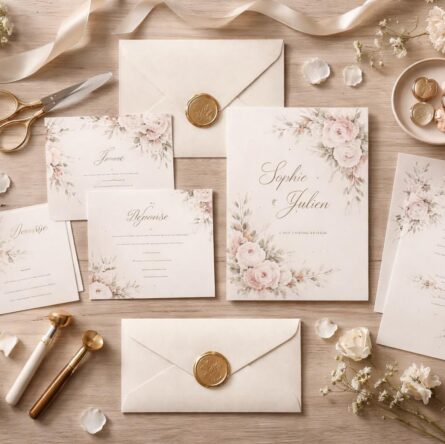 découvrez nos astuces pour créer un kit de faire-part de mariage à faire soi-même et obtenir un résultat impeccable, personnalisé et élégant.