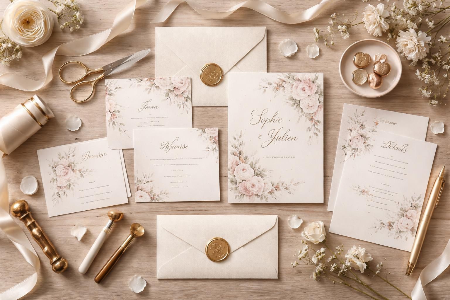 découvrez nos astuces pour créer un kit de faire-part de mariage à faire soi-même et obtenir un résultat impeccable, personnalisé et élégant.