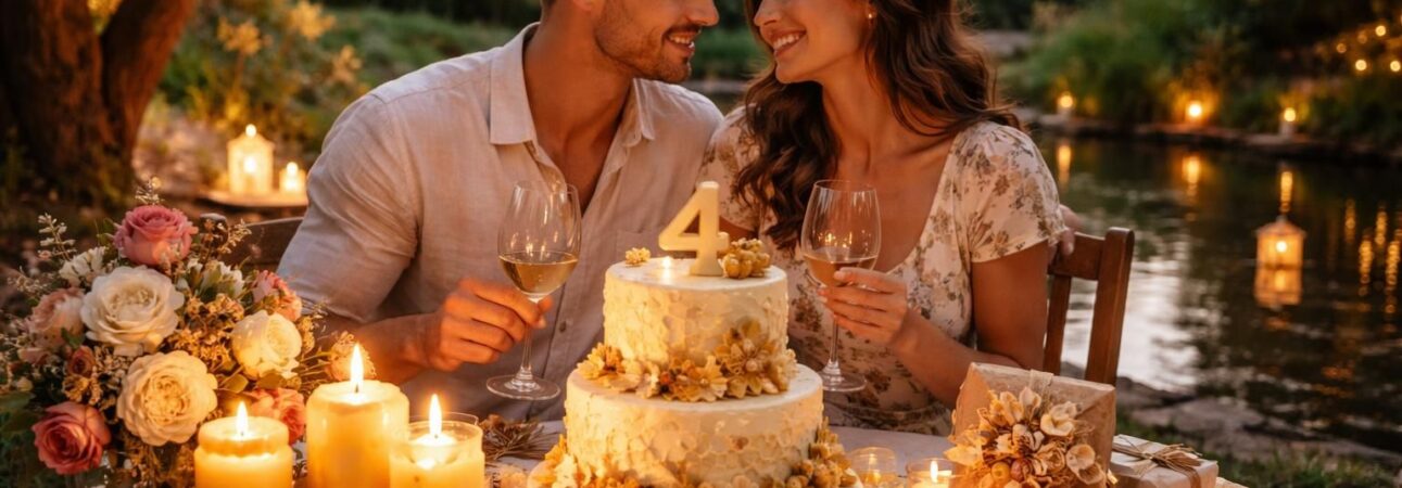 découvrez des idées originales pour célébrer vos 4 ans de mariage et rendre cet anniversaire inoubliable.