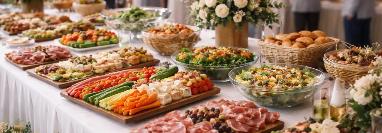 découvrez notre guide pratique pour déterminer les quantités idéales pour un buffet froid de 50 personnes, afin d'assurer un mariage inoubliable et une réception réussie.