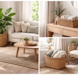 découvrez des idées déco originales avec un panier en osier pour embellir chaque pièce de votre maison de manière naturelle et créative.