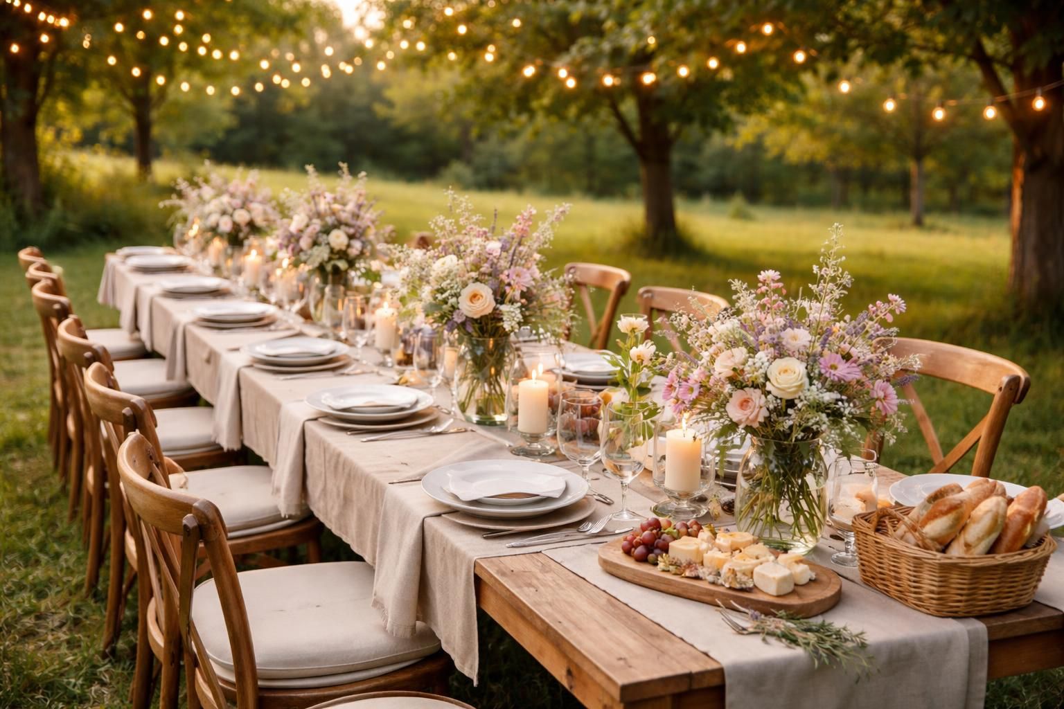 découvrez les indispensables pour un repas champêtre réussi et une décoration élégante, afin de créer un mariage parfait, alliant charme naturel et ambiance conviviale.