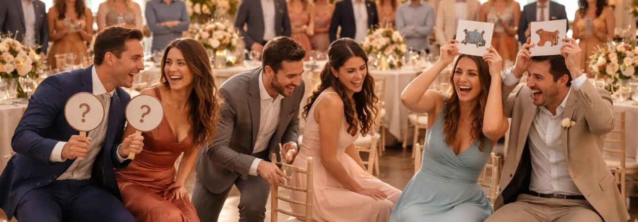 découvrez le top 10 des jeux pour couples à faire lors d'un mariage, parfaits pour briser la glace et animer la fête avec humour et complicité.
