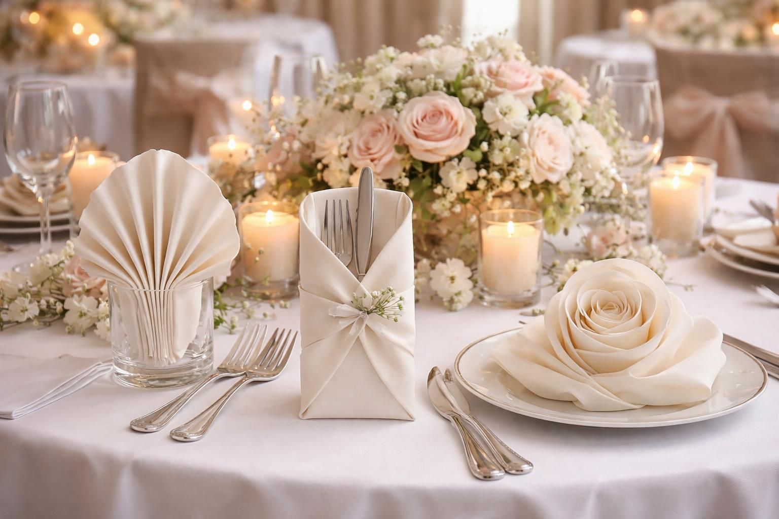 découvrez notre guide complet pour le pliage de serviettes, et créez une décoration de table élégante et unique pour un mariage réussi et inoubliable.