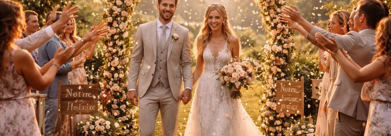 découvrez des idées originales pour personnaliser l'arrivée des mariés et rendre ce moment clé unique et mémorable lors de votre mariage.