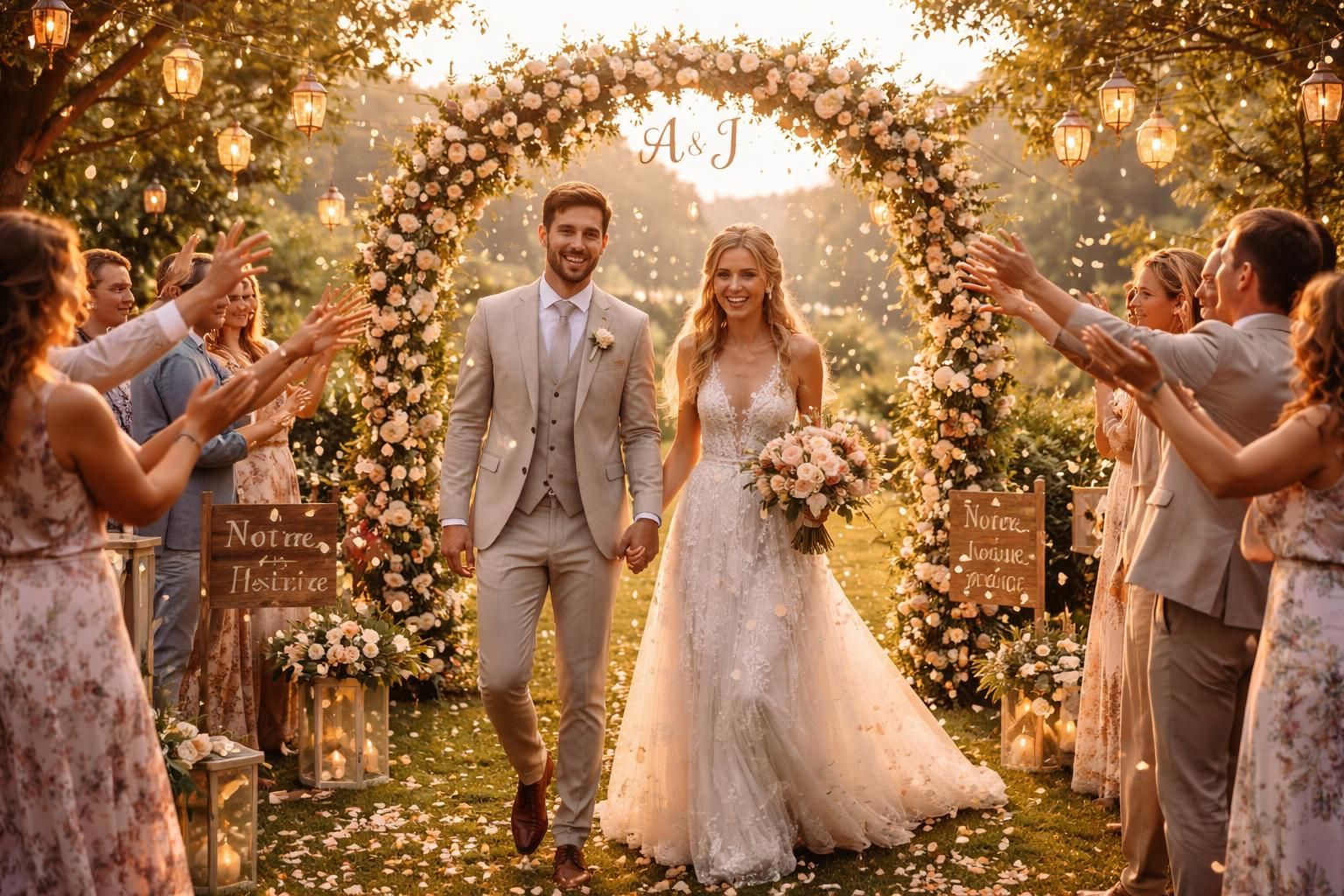 découvrez des idées originales pour personnaliser l'arrivée des mariés et rendre ce moment clé unique et mémorable lors de votre mariage.
