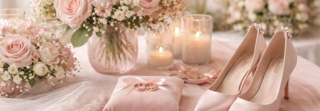 découvrez les accessoires incontournables pour sublimer un mariage au thème rose poudré, alliant élégance et douceur pour un jour inoubliable.