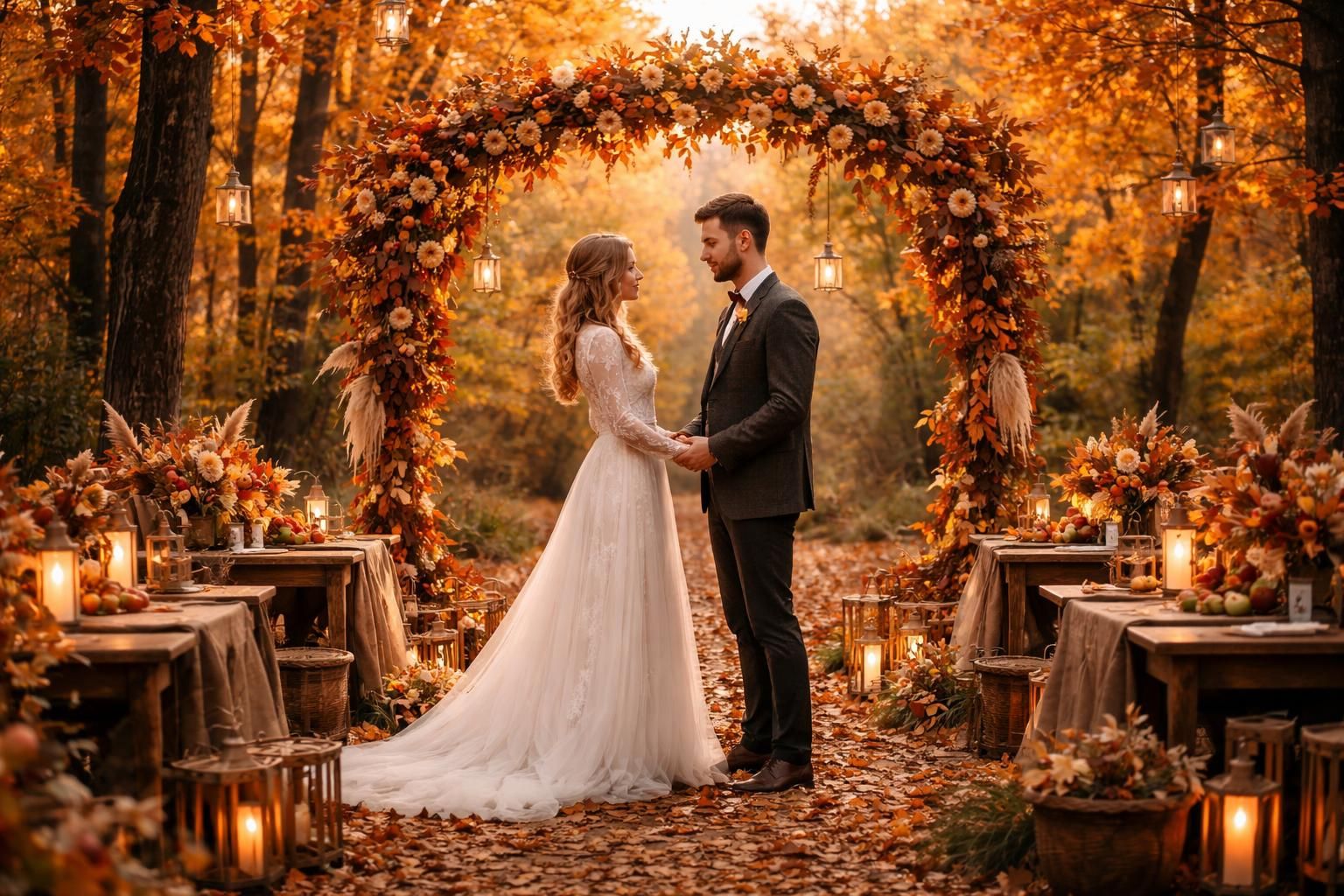 découvrez nos astuces pour réussir un mariage en automne unique et inoubliable, alliant charme des couleurs automnales et ambiance chaleureuse.