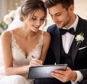 préparez vos vœux de mariage facilement et efficacement grâce à la tablette samsung galaxy, idéale pour finaliser vos discours avant la cérémonie.