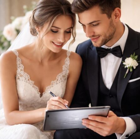 préparez vos vœux de mariage facilement et efficacement grâce à la tablette samsung galaxy, idéale pour finaliser vos discours avant la cérémonie.