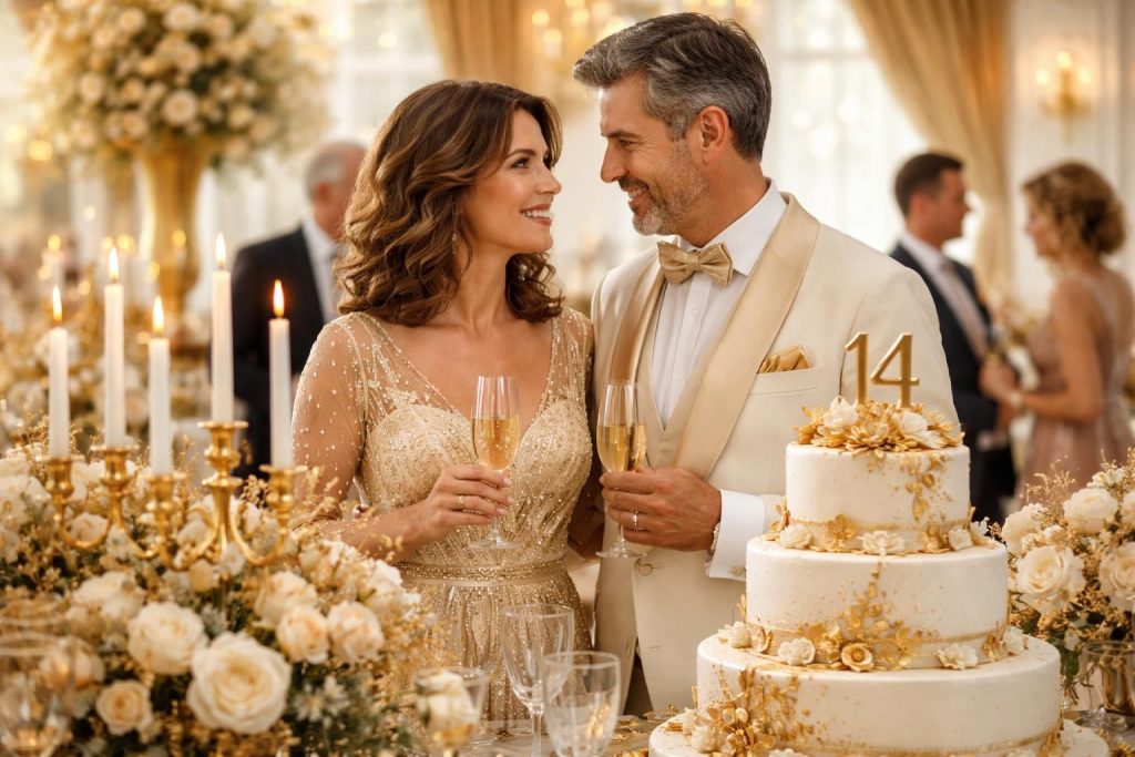 découvrez comment célébrer 14 ans de mariage avec élégance grâce à nos conseils et idées pour une noce en or inoubliable, pleine d'amour et de souvenirs précieux.