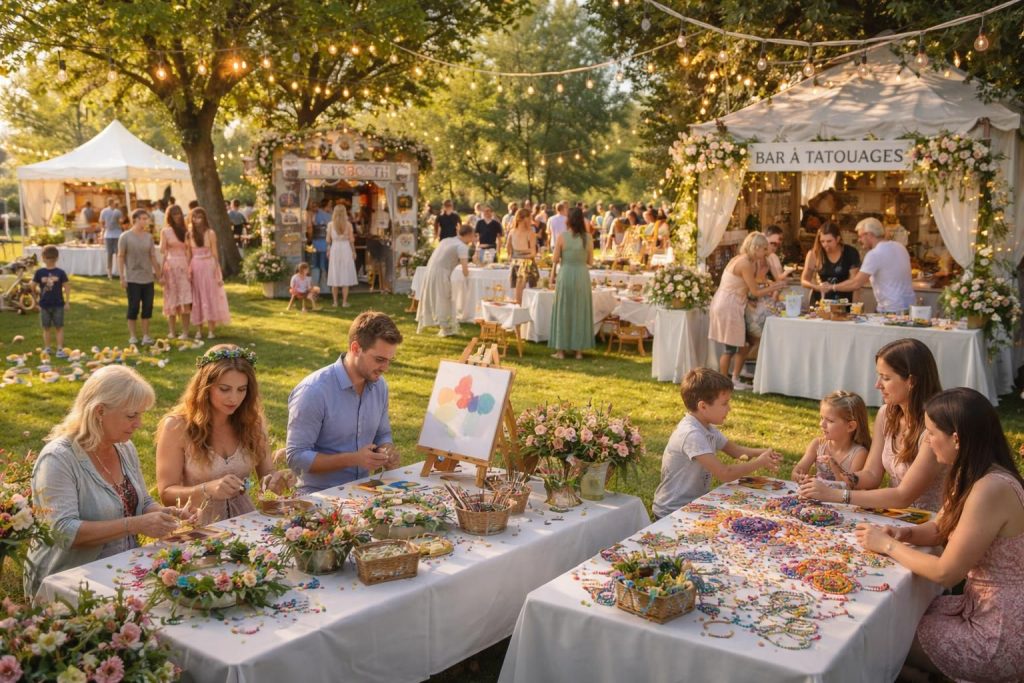 découvrez des idées d’animations de mariage originales pour divertir vos invités avec des activités créatives et amusantes, garantissant une journée inoubliable.