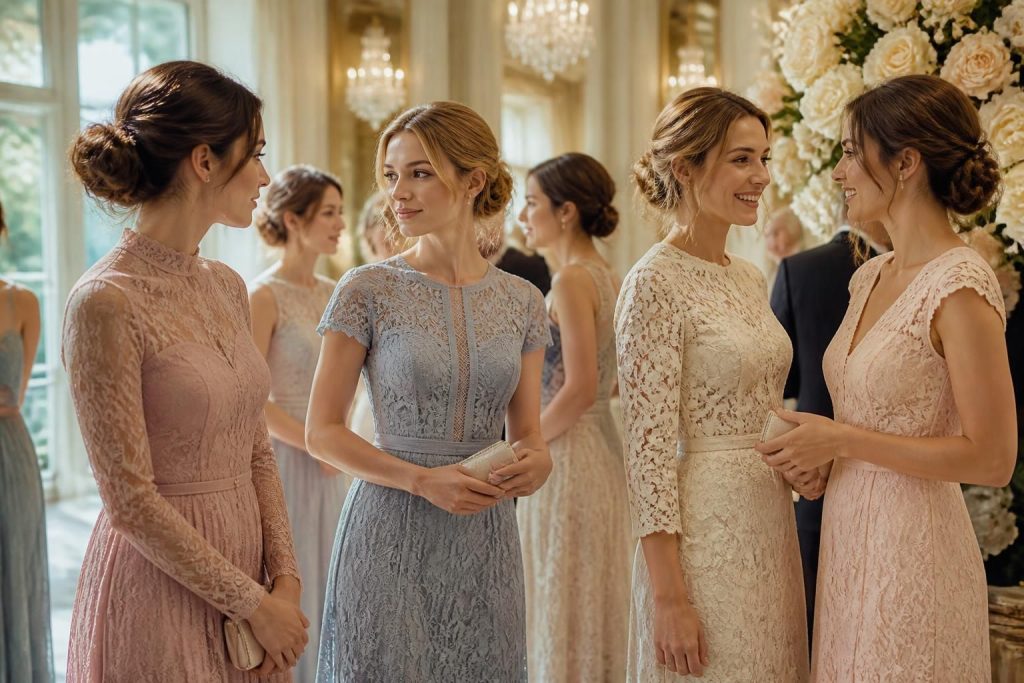 découvrez notre sélection chic et élégante de robes d’invitée en dentelle, parfaites pour sublimer votre tenue lors d’un mariage.