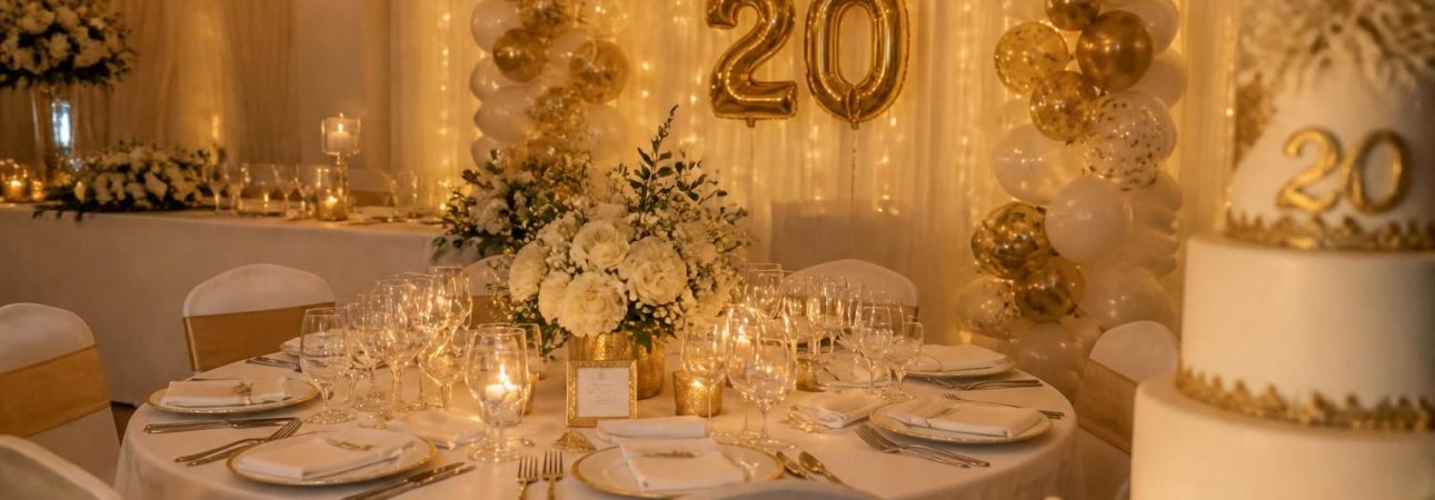 découvrez des idées originales de thèmes et de décorations pour organiser un anniversaire de mariage exceptionnel célébrant 20 années d'amour et de complicité.