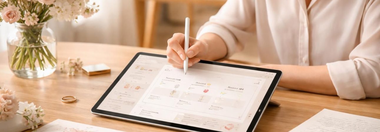 découvrez comment préparer facilement le déroulé de votre cérémonie de mariage grâce à une tablette tactile microsoft pour une organisation fluide et moderne.