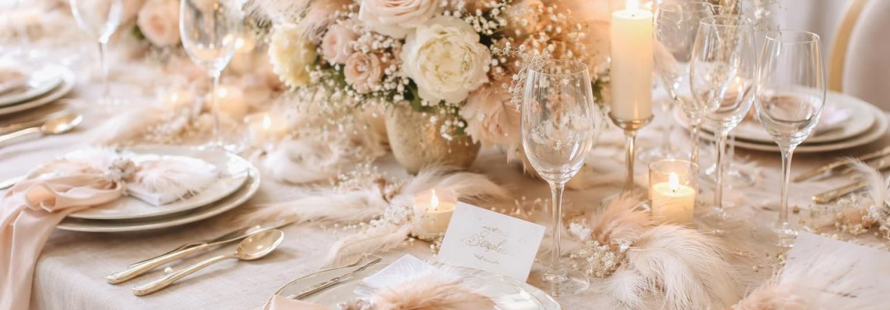 découvrez des plumes personnalisées pour une décoration de table de mariage élégante et unique, et révélez votre style avec raffinement.