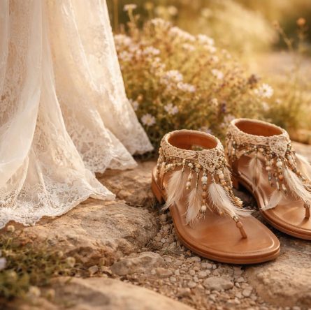 découvrez nos idées de sandales bohèmes élégantes pour sublimer votre robe de mariage et créer un look harmonieux et tendance.