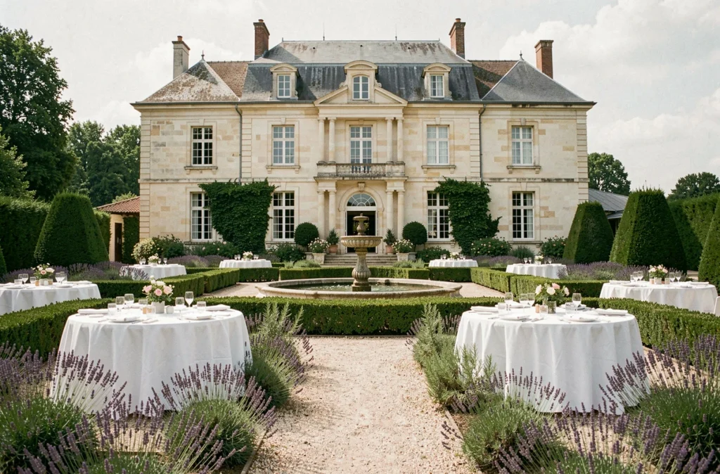 Le Domaine de Saint Cassian, manoir provençal avec jardins formels et fontaine pour mariages en Haute-Garonne