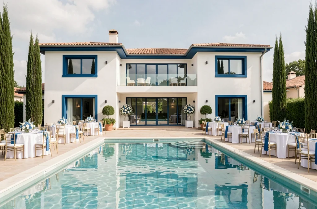 La Villa Méditerranéenne, villa contemporaine avec piscine et terrasse pour mariage en Haute-Garonne